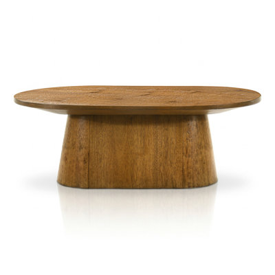 Souliere Cocktail Table With Cone-Shaped Pedestal Base