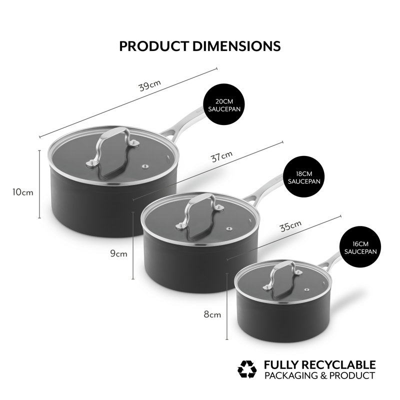 Sur La Table Core Aluminium Saucepan Set
