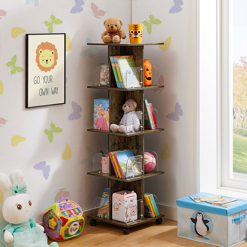 Prinsburg Corner Bookcase, Brown