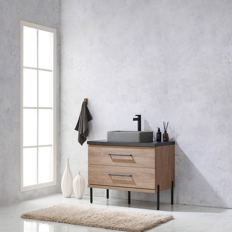 Nolte 36" Single Bathroom Vanity Set, Rectangular 