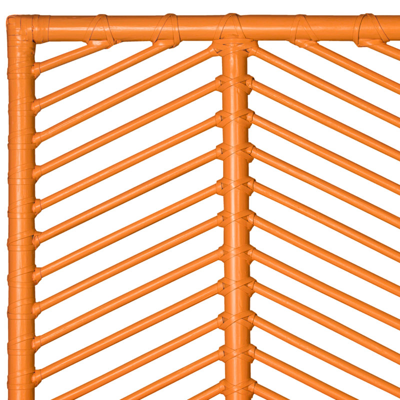 Liam Headboard, Double, Citrus Orange