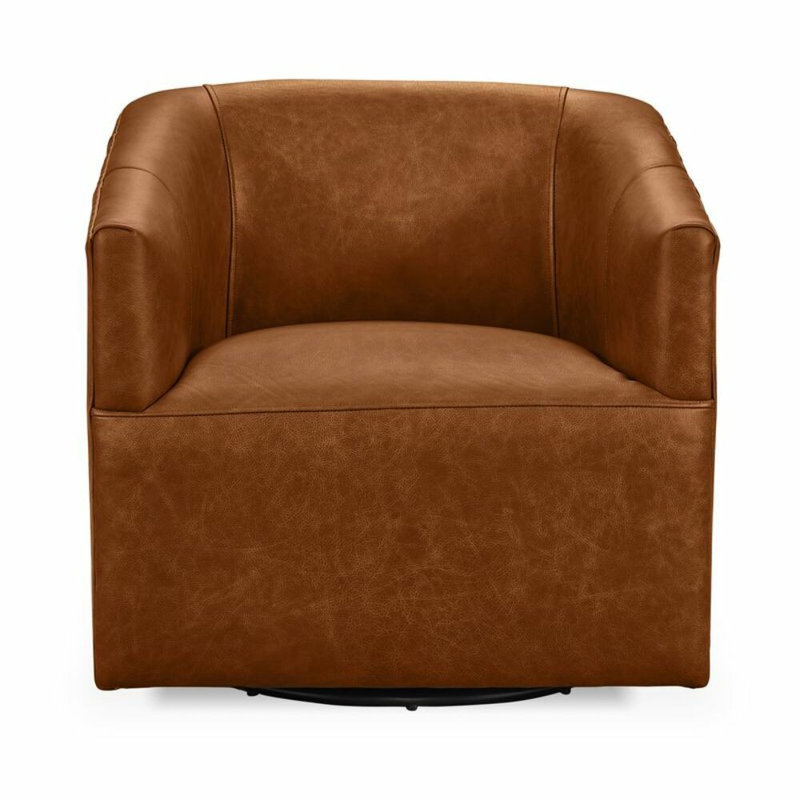 Vernon Swivel Armchair, El Paso Saddle