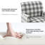 Fauteuil rembourré de 28,7 po de largeur avec pieds en bois massif et garniture cloutée Ariana-1830636485