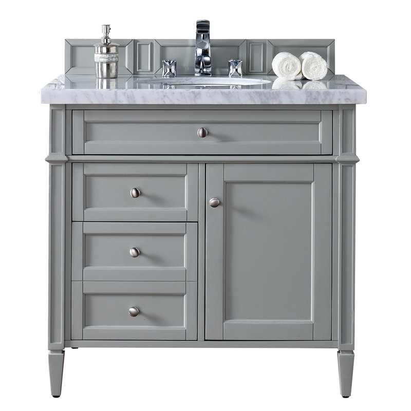 Brittany 36'' W Single Bathroom Vanity Base, Urban Grey