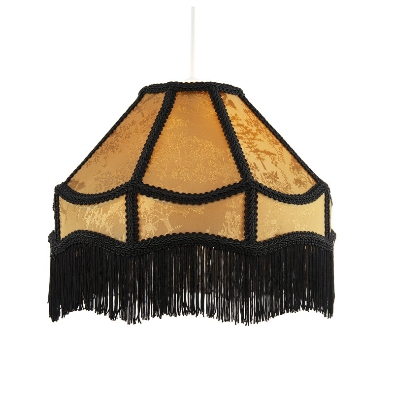 19 cm H Empire Glass Pendant Shade ( No Direct Attachment Method ) in Gold