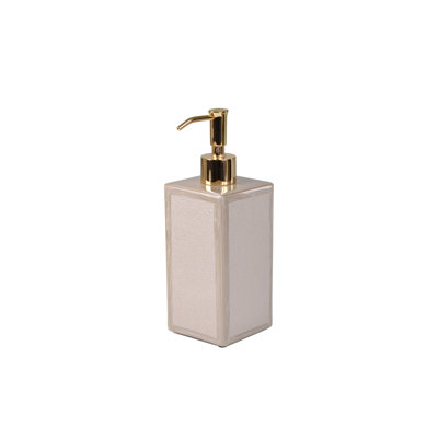 Mike + Ally Luxury Shagreen Bronze Gold Refillable Lotion & Liquid Soap Dispenser
