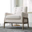 Fauteuil d'appoint capitonné moderne Mid-Century Lipsey-686338424