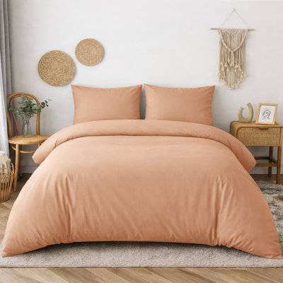 Microfiber Solid Colour Duvet Cover Set