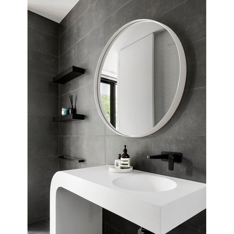 Miroir de salle de bain Birkbeck, H 30 po x l 30 po x P 2 po