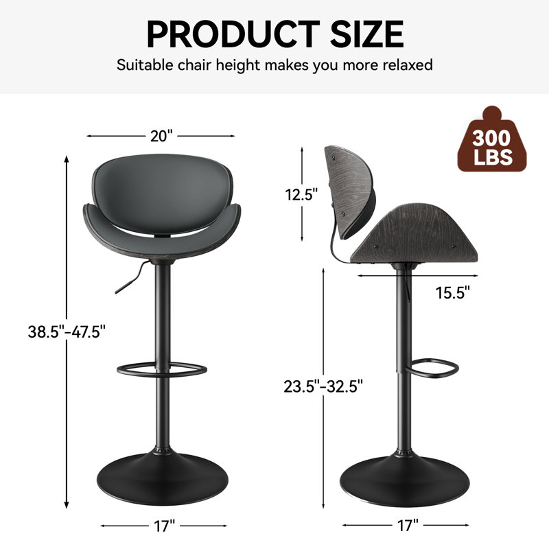 Tabourets de bar d'inspiration industrielle: option de sièges durables et tendance, Gris