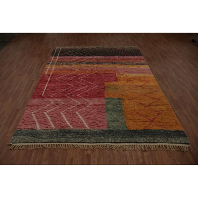Artistic Plush Moroccan Area Rug 