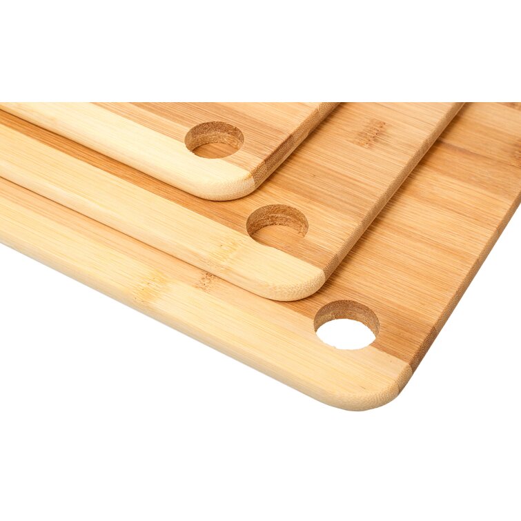 3-Piece Bamboo Cutting Board Set