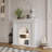 Beige Solid Wood Electric Fireplace