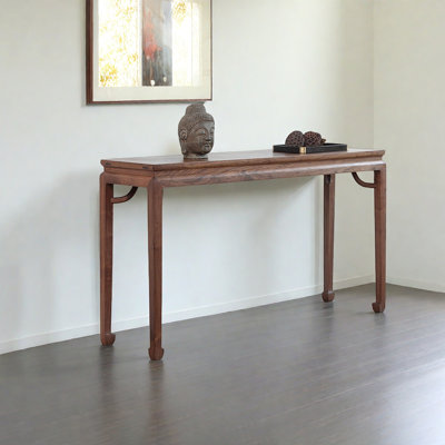Console élégante et simple en bois massif