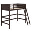 Lit mezzanine en bois avec échelle-641286625