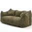 Olive chenille, offrant une chaise élégante et confortable, avec poignée pratique pour un déplacement facile