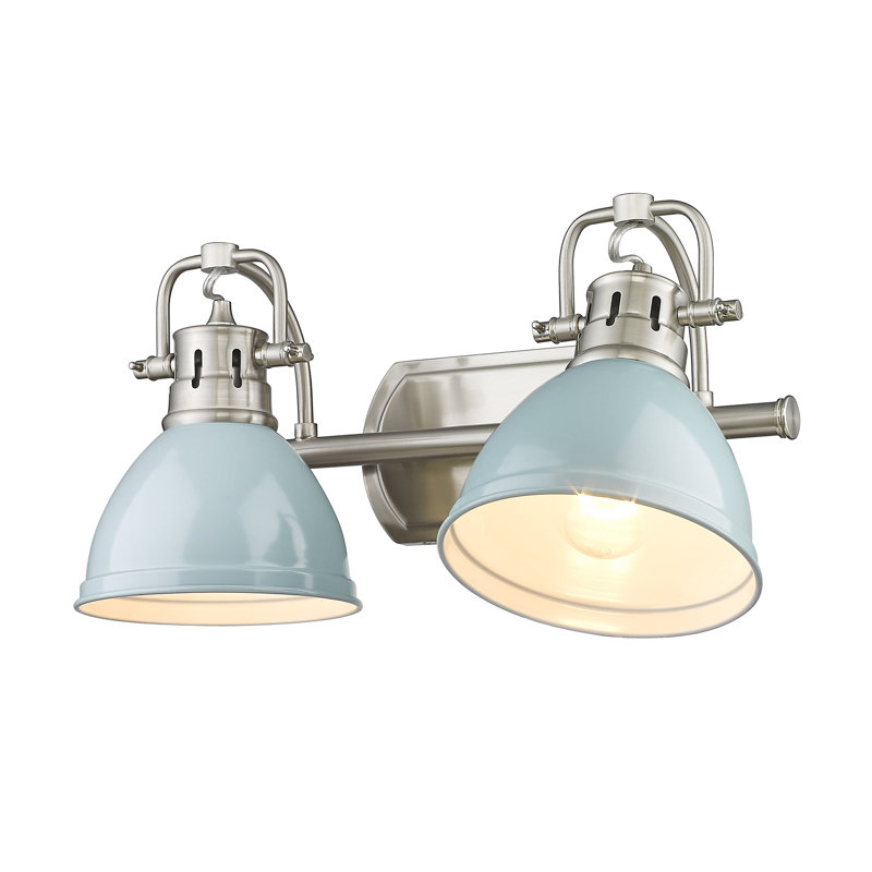 Lyndee 2 - Light Dimmable Vanity Light, Seafoam, Pewter