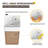 Rossendale 12" Wall-Mounted Single Bathroom Vanity Set, Small Floating Bathroom Vanity with Ceramic Basin Sink Top, 1 Door-1254067945