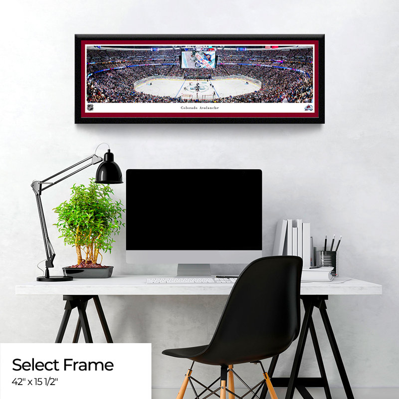 " Colorado Avalanche " by James Blakeway Color Photography, 15.5" H  x  42" W, Black Framed