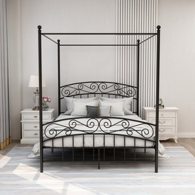 Tyler-Jay Metal Canopy Bed