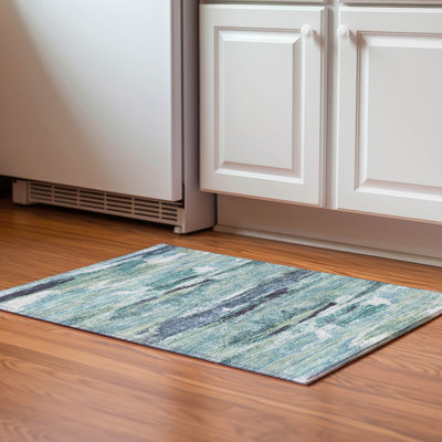 Premium Machine Washable Prisco Aloe Rug