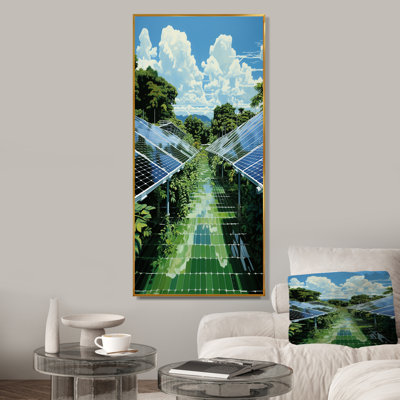 Green Solution Solar Panels Field II - Solar Panels Wall Art