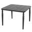 Ensemble repas 5 pièces avec trou pour parasol et chaises pivotantes en textilène-130372071-130372073