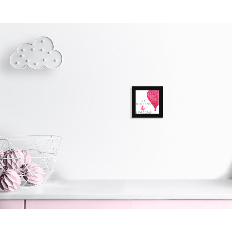 Il s’agit d’un wildflower, H 10 po x l 10 po x P 0,63 po, Cadre noir