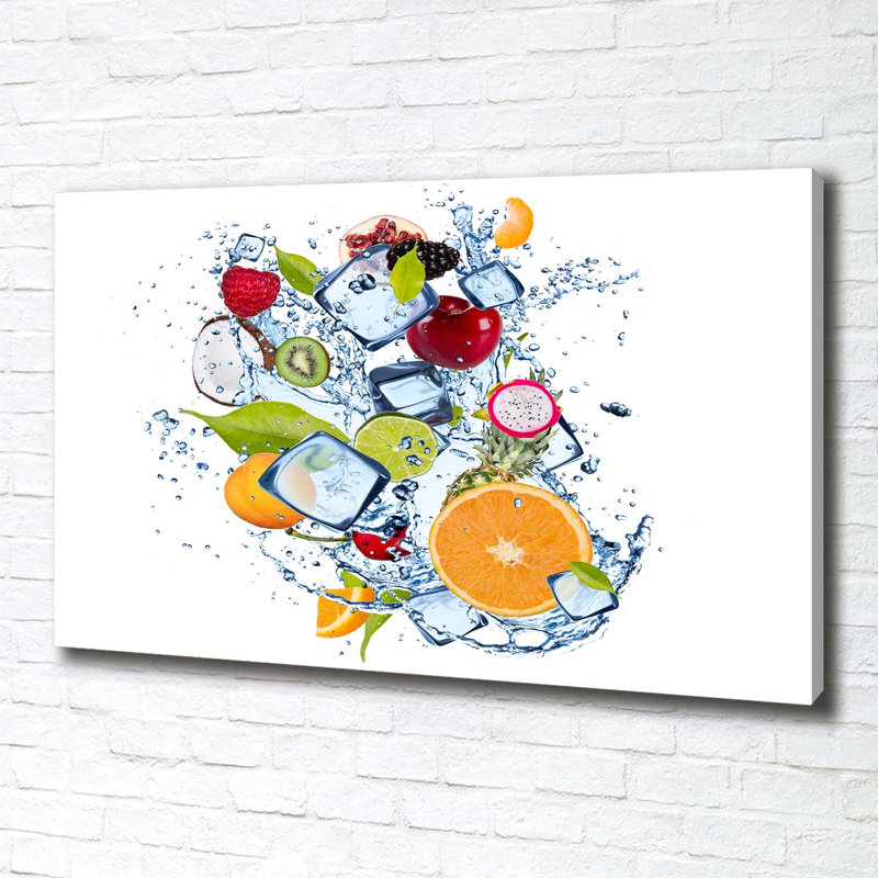 Fruit And Ice - Wrapped Canvas Print