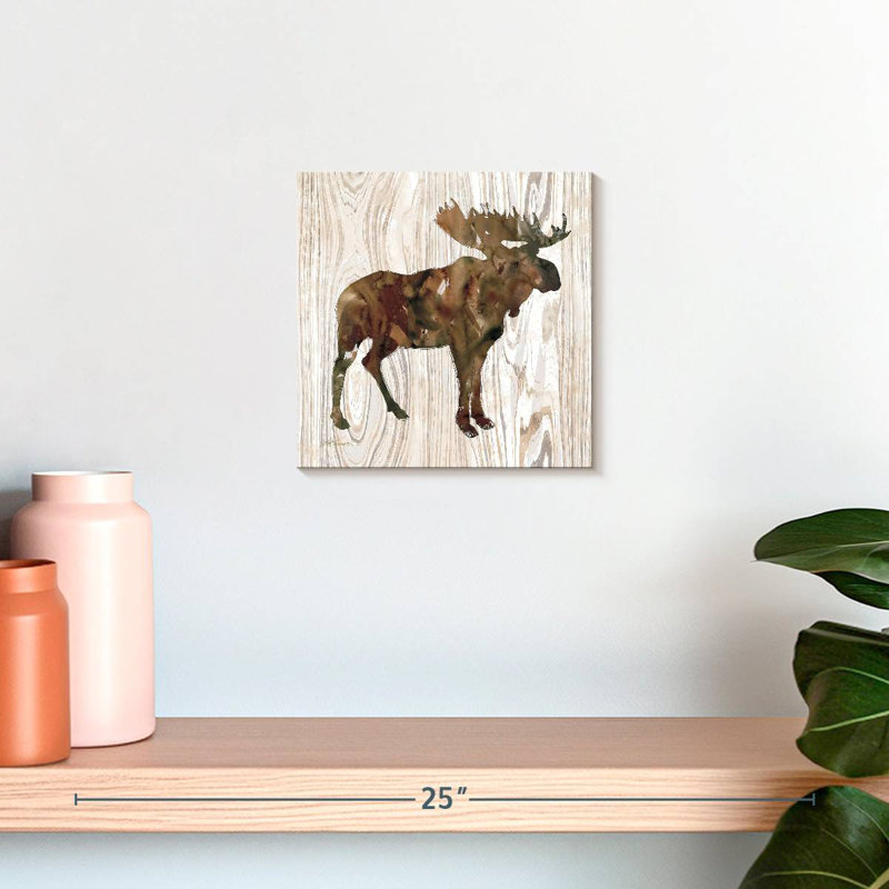 Crowle Pine Forest Moose, 10" H x 10" W