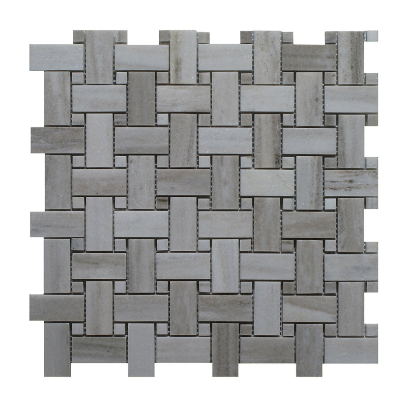Palissandro Marble Basketweave Mosaic Wall & Floor Tile