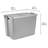 Sterilite 32 Gal Latch Tote, Stack Storage Bin, Latching Lid, Container Organizes Basement, Garage