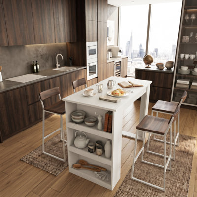120 cm W Kitchen Island with Top