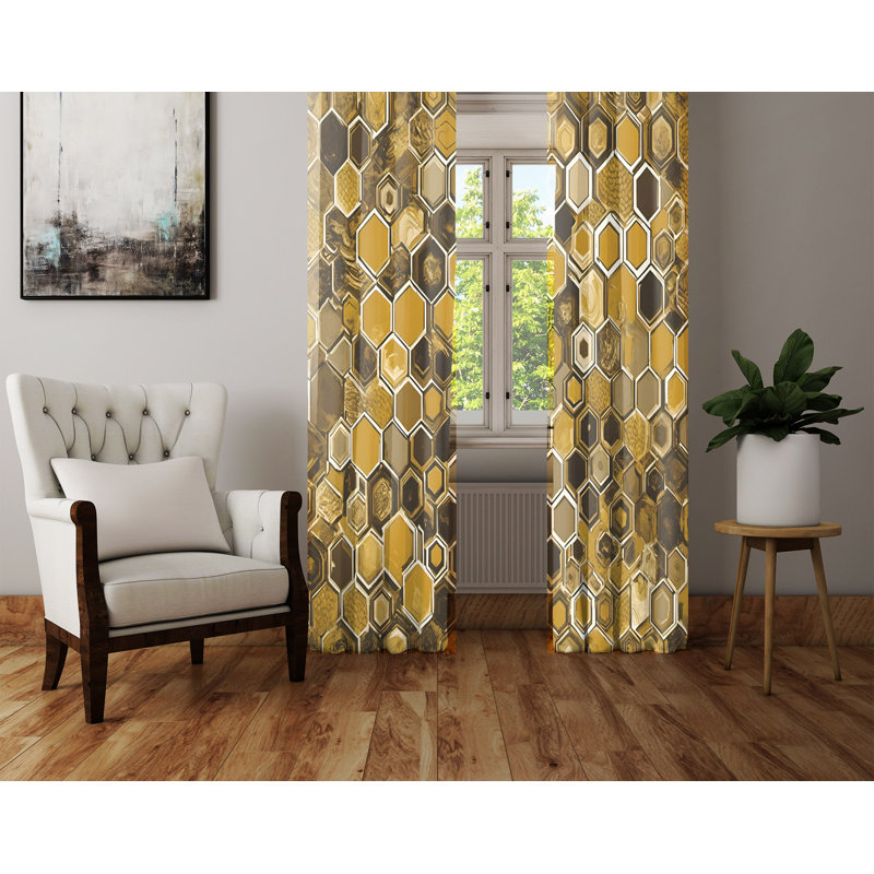 Semi Sheer Curtain Pair, 20" W x 52" L