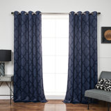 Lytsell Polyester Room Darkening Curtain Panel Pair