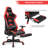 Ebern Designs Adjustable Reclining Ergonomic Swiveling PC & Racing Game Chair with Footrest-426508213