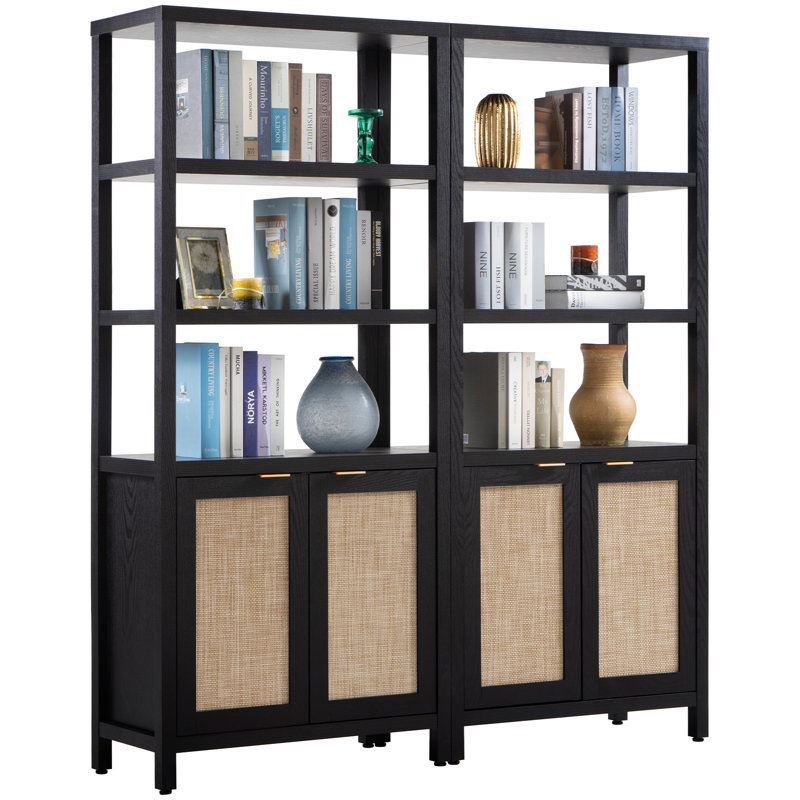 Bibliothèque standard H 70,9 "x l 30,7" Zach, Chêne noir, 2