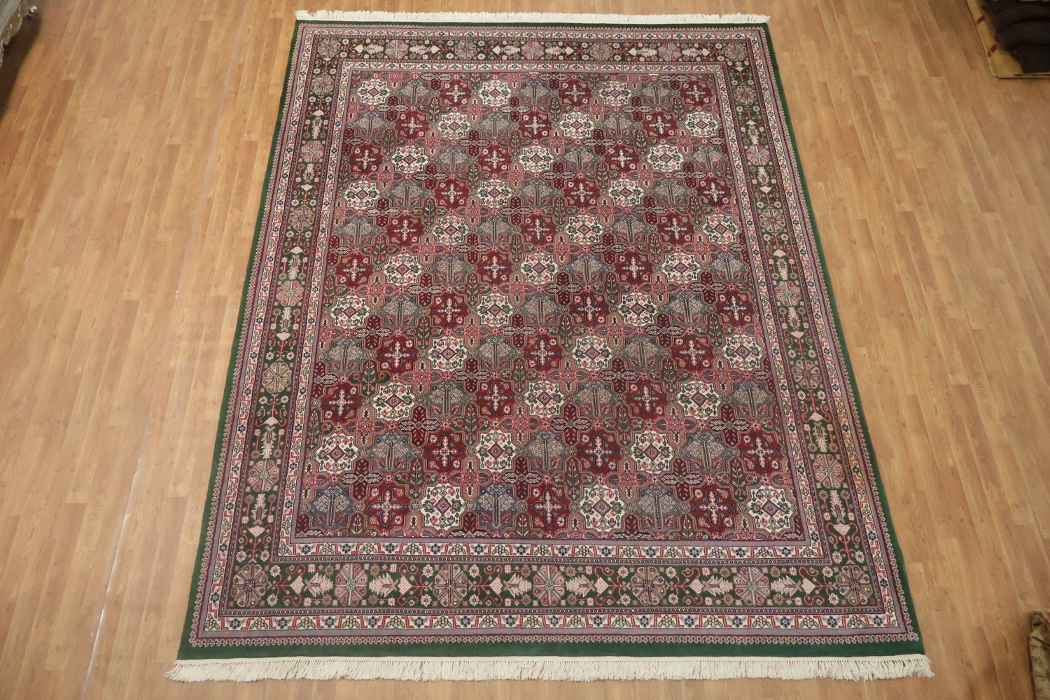 Large Red Loop Wool Rug Astoria Grand Traditional Red Large Rug 9x12 Ft Oriental Wool Carpet ...