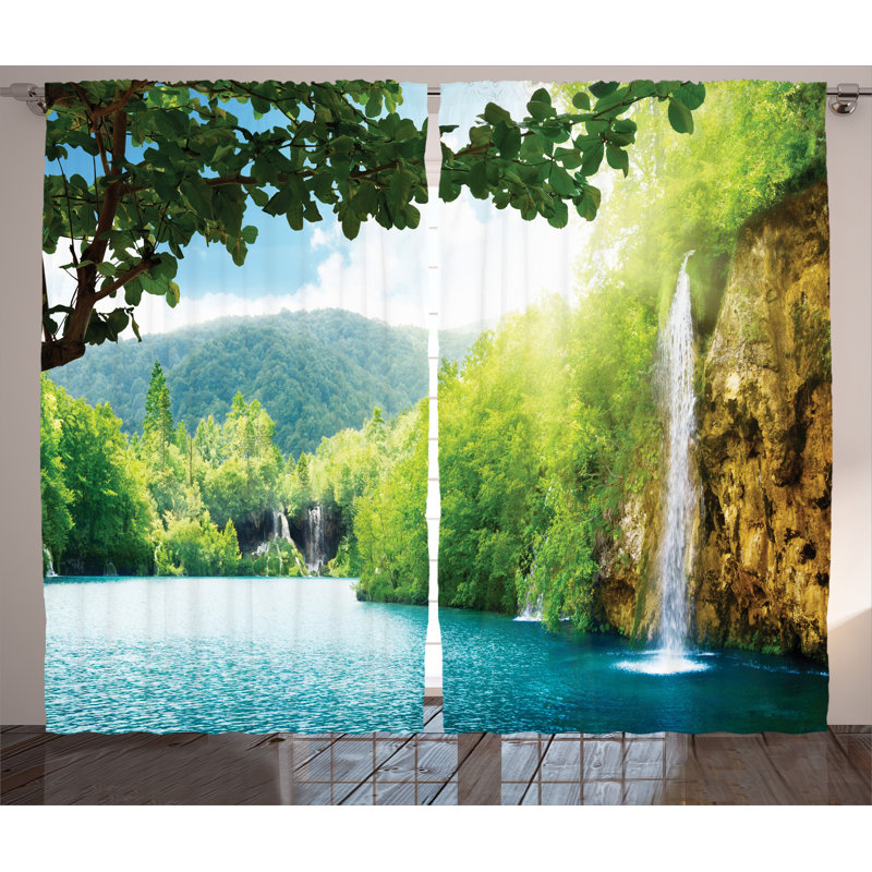 Semi Sheer Curtain Pair, 54" W x 96" L