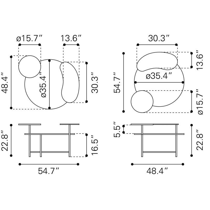 Viken Single Coffee Table