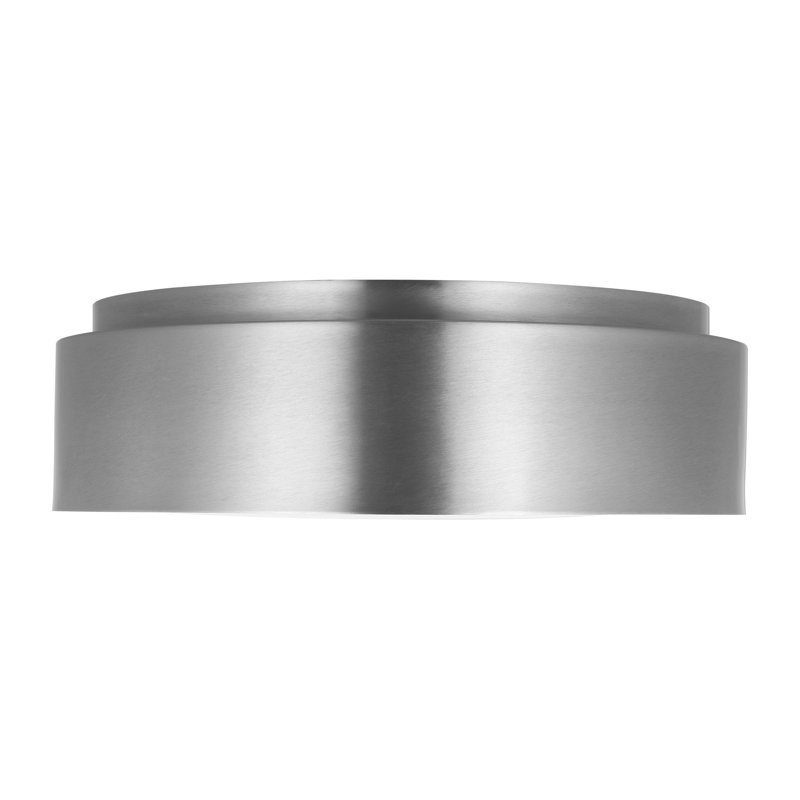 Dartmore Large Flush Mount, Brushed Nickel, 5.625" H x 18" W x 18" D, Brushed Nickel