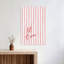«Let It Snow Stripes», impression d'art contemporain abstrait paysage mural-130424665