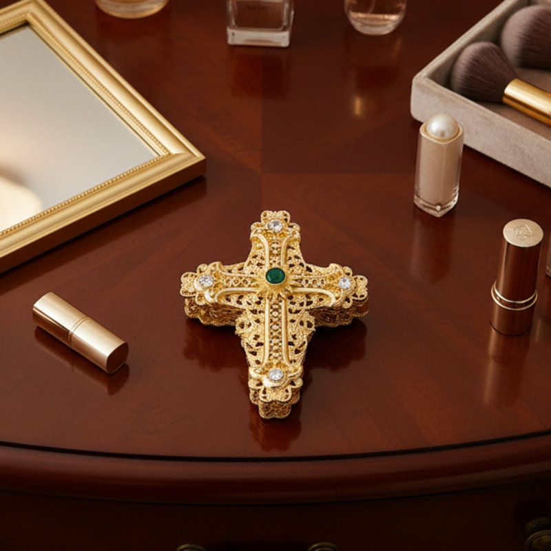 Gold Cross Box