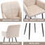 Chaises de salle à manger, chaises de cuisine rembourrées avec siège confortable, chaises de salle à manger en velours avec accoudoirs, faciles à assembler et à nettoyer-158080817