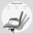 Modern Office Desk Chair | PU Leather Ribbed Back | Adjustable Height-786233394-755031124