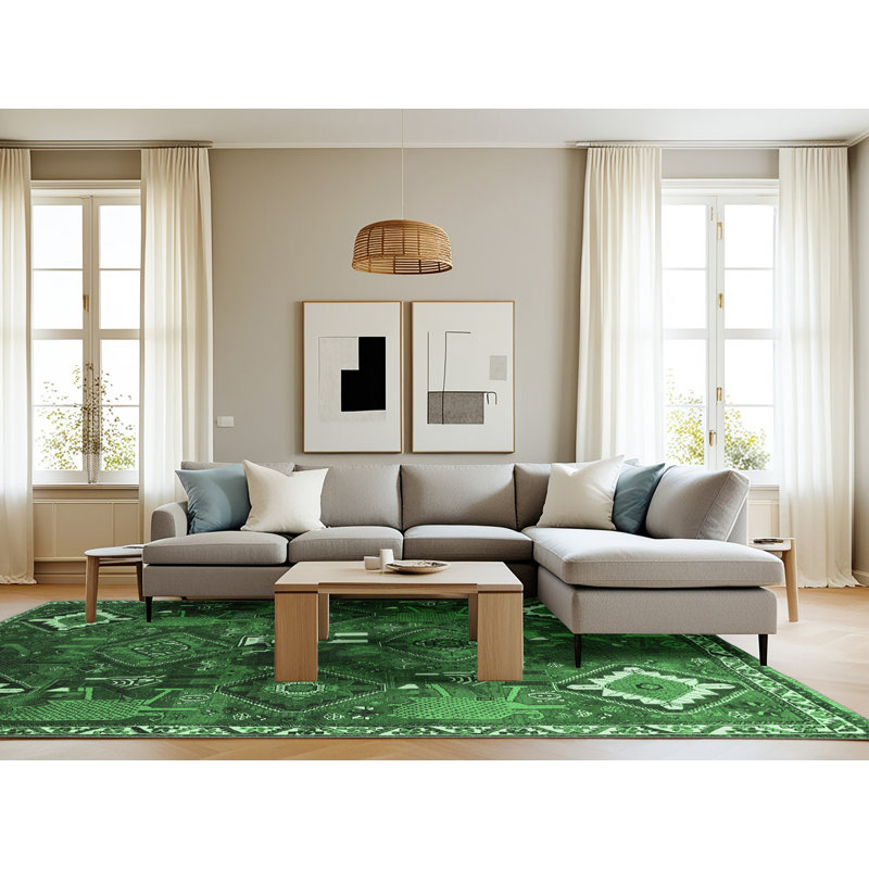 Washable Oriental Indoor Rug, Rectangle 8' x 10'