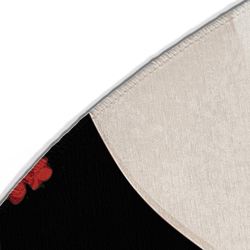 Sakura Swirl Indoor And Outdoor Area Rug, Round 5'