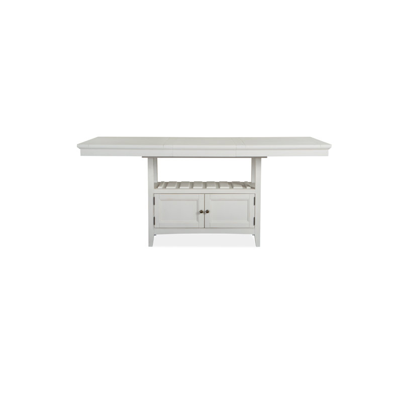 Aronoff Extendable Pine Solid Wood Dining Table