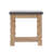 23.8x23.8x24" Side Table,Brown+Gray