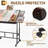 Jigsaw Puzzle Table 1500 Pieces With Legs & Storage Pocket, Height Adjustment & Tilting Puzzle Table For Adults With Drawers, Jigsaw Puzzle Board With Cover And Wheels For All Ages(Coffee Color)